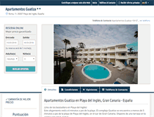 Tablet Screenshot of apartamentosguatiza.com